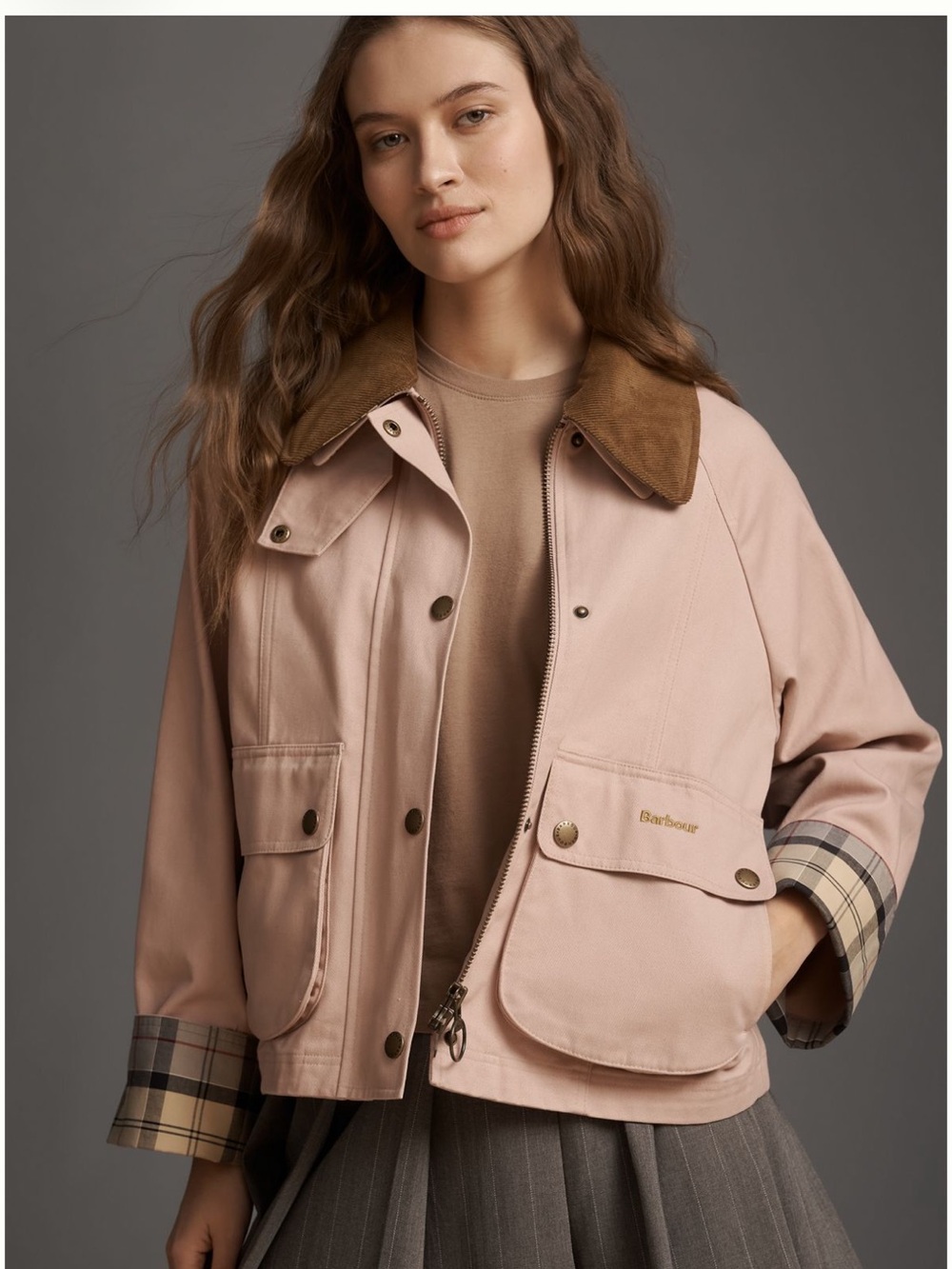 Barbour Beadnell cropped Jacket 8 NWT $300